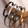 Bangle Men's Thin Bracelet Stainless Steel Cuff Boyfriend Gifts For Him Father's Day