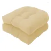 Almofadas de cadeira de cadeira em forma de travesseiro U com algodão Lavagem de conforto de suavidade para uso interno 2 pcs