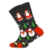 Christmas Decorations Tree Snow Elk Gift Cotton Happy Socks Autumn Winter Men Funny Year Santa Claus Drop Delivery Home Garden Festi Dhtfs