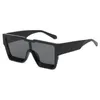 Sonnenbrille 2023 verbundene quadratische Männer Frauen Mode Sonnenbrillen Fahren Brillenschatten Linsen Damen UV400 Oculos grün schwarz