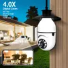 2MP E27 Kamera LED kamera Nocna Nocna wizja Pełna kolor Automatyczne śledzenie człowieka 4x Digital Zoom Video Indoor Security Monitor