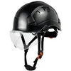 Casco de seguridad para construcción CE EN397 ABS ANSI con visera para gafas de ingeniero ventilación protección de cabeza de trabajo Industrial