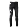 2023 automne jeans skinny déchirés en détresse pour hommes ~ US TAILLE 28-40 jeans ~ slim moto moto biker causal denim pantalon hip hop jeans