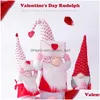 Décorations de Noël Saint-Valentin Décor St. Patricks Poupée sans visage Rudolph Peluche Cadeau Drop Livraison Maison Jardin Fête Fête Dhq4A