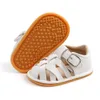 Pierwsze spacerowicze Summer Baby Buty chłopcy Pierwsze spacery Sandały Buty dla dzieci Prewalkers Pu skórzane zatyka