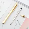 Ballpoint Pens 24 Pcs/lot Fashion Metal Pen Cute Press Ball Business Office School Writing Supplies