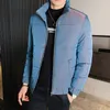 남자 다운 겨울 재킷 남자 파카 롱 슬리브 따뜻한 면화 퀼트 코트 재킷 수컷 코트 청소년 의류