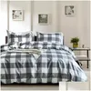S￤ngkl￤der s￤tter 2021 Set Home Textile Twin Queen King Size Bed duvet er Flat Sheet With 51x66cm Pelowows Wholesale Drop Delivery Gar Dhaev