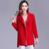 Women's Wool & Blends Winter Woolen Coat Women Korean Loose Large Size Fashion Suit Collar Jacket Ladies