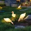 Simulazione lampada di erba animale frp resina luminosa piscina / parco piscina creativa illuminazione paesaggistica