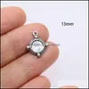 Charms 5Pcs 15Mm Wholesell Casting Stainless Steel Eye Coin Pendant Diy Necklace Earrings Bracelets Unfading Colorlesscharms Drop De Otlyi