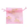 Kerstdecoraties Transparante organza -tassen Wedding Candy Box Verpakking Verjaardagsfeestje Geschenk inpakken