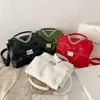 Sacs à bandoulière de luxe vers le bas sacs à main femmes Designer dames en cuir souple femme espace Pad coton Messenger rabat décontracté 230116