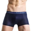 Onderbroek Ademend dunne boxer mesh anker knickers lingerie heren katoenen gestreepte ondergoed ropa interieur