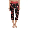 Pantalon femme Pilates bisous rayures imprimé legging femme saint valentin course à pied pour