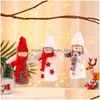 Dekoracje świąteczne 2022 rok Anioł Doll urocze ozdoby drzewa Noel Deco Dziecięce prezent Navidad 2022Christmas Drop dostawa do domu gar dhxr2