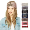 Haarband Drop Diamond gebreide haakhoofdbanden Dames Winter Sport Haarband Tulband Kop Ear Muffs Cap voor feestleveringsproducten DHAP8