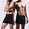 Sous-vêtements hommes sous-vêtements de couleur pure boxeurs sexy coton cuecas pour shorts gay homme mâle garçon