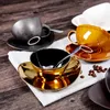 Cups Saucers Nordic Art Coffee Cup And Saucer Set Vintage Luxury Mug Tea Sets Ceramic Creativity Tazas Mugs Cute