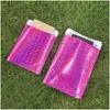 Gift Wrap 20Pcs Pink Laser Packaging Bubble Mailers Padded Envelopes Bag Mailing Envelope Protect Buffer Drop Delivery Home Garden F Dh8Hp