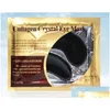 Makeup Remover Epacket Black Crystal Collagen Gold Powder Eye Facial Mask Moisturizing Antiaging Drop Delivery Health Beauty Dhsnn