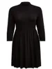 Plus Size Dresses 3/4 Sleeve Loose Casual Dress Women Conservative A-line Office Wear Female Large Clothing Work 4XL 5XL 6XL