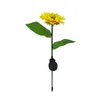 1/2st Solar Sunflower Lights Garden Outdoor LED Flower Lamp Landscape Lawn Light Scie999