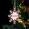 Decorazioni natalizie Ornamenti in legno personalizzati con fiocchi di neve Artigianato in legno fai-da-te Ornamenti per realizzare forniture Regali