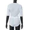 Damskie dresy białe 2 -częściowe szorty Zestaw Kobiety o szyja T -koszulka krótkie rękaw