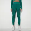 Aktiva skjortor Kvinnoryoglegeringar kvinnor Hög midja Push Up Sport Pants Breattable Snabbtorkning Randig sömlös Legging Fitness Gym