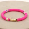 가닥 구슬 가닥 go2boho heishi bracelets 여성 2023 패션 여름 폴리머 점토 구슬 브레이슬릿 아프리카 펄서 다색 수제 수제