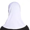 Roupas étnicas 4pcs Muslim Lady Jersey Hijabs pacote xale arab islâmico ity turbante mujer bolero cor sólida cor mini lenço de tampa interna