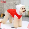 Ropa para perros Ropa para sombrero con pompón Mascota Dos piernas Abrigo de lana suave Chaleco Chaquetas Chaqueta con capucha Un regalo Su