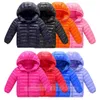 2023 子供の冬のダウンコートジャケット男の子幼児女の子服厚く暖かいフード付きコート子供パーカー十代の服の上着防寒着