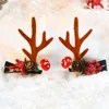 Kerstdecoraties Antlers Hoofdbanden Rood haar Clips Volwassen kinderen Kerstmis Hoofdkleding Jaar feest voor thuis