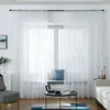 Rideau 1 PC Style Américain Conception Fenêtre Sheer Pour Chambre Tulle Tissu Salon Moderne Prêt À L'emploi