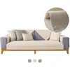 Housses de chaise coton lin housse de canapé 1/2/3 places coin L forme housse canapé pour salon couleur unie épaissir serviette