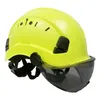 Carbon Fiber Pattern Safety Helmet With Goggles Construction Hard Hats Visor For Engineer Cap ABS Work Men