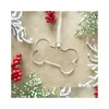 Decora￧￵es de Natal 3 polegadas transparentes transparente hangtag hangtag diy em branco redondo acr￭lico natal ornamentos de pendente entrega home dhn3m