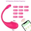 Massager vuxen bluetooth bärbar vibrator för kvinnor app fjärrkontroll trådlöst vibrerande äggklitoris trosor dildo sexleksaker parh52b