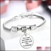 Bracelets de charme pulseira por atacado Love Heart Perfect For Christmas Birthdes Irmã Mãe Clear Drop Deliver