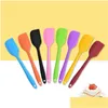 Ferramentas de massa de cozinha cozinha sile creme manteiga bolo spata massa raspador pincel pincel pincel pincels kitchenware drop entrega home ga dhrpl