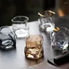 Canecas de uísque torcido vidro japonês em forma especial cerveja criativa bebida fria doméstica casa de cristal transparente