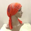 Abbigliamento etnico H089 Donne africane Hijab Colore Diamante Berretto con orecchie Baotou Foulard Cappello arabo Disponibile Turbante all'ingrosso