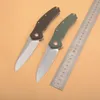 G0115 Coltello chiudibile Flipper 8Cr14Mov Lama Tanto Point satinata G10 con manico in acciaio inossidabile Cuscinetto a sfera Coltelli tascabili EDC ad apertura rapida Guan