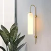 Vägglampor nordisk lampa led glasrör spegel ljus för vardagsrum sovrum studie korridor sängen modern dekorera hem