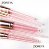 Makeup Brushes 8st Pink Crystal Foundation concealer Blusher Make Up Brush Set Super Soft Synthetic Hair Cosmetic Tools Drop Delive Dheaj