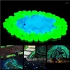 Décorations De Jardin 500 Pcs Glow In The Dark Cailloux Lumineux Pour Allées Plantes Aquarium Décor Pierres Fish Tank Décoration Drop Deli Dhvsn