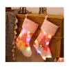 Рождественские украшения украшения носки изящные узоры люминесцентные винтажные