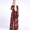 Ethnic Clothing Abaya Dubai Sequins Long Women Fashion Muslim Dress Turkey Kaftan Moroccan Sash Ramadan Robe Longue Arabe Djellaba Femme